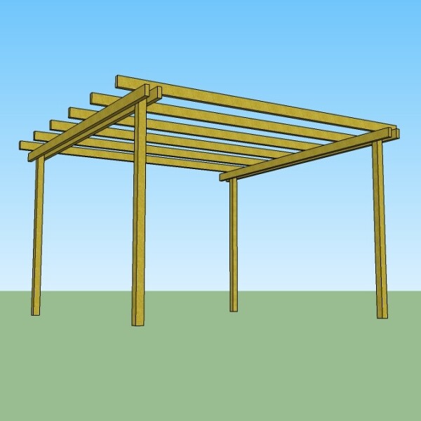 Pergole in legno impregnato