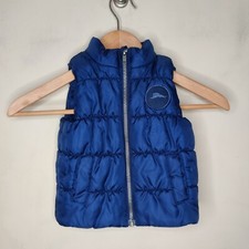 Tommy Bahama Puffer Vest Size 18M Boys Blue Full Zip Logo Pockets
