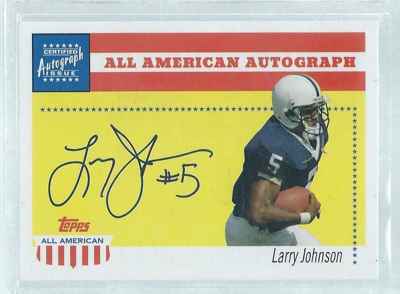 LARRY JOHNSON 2003 TOPPS ALL AMERICAN ON CARD AUTO RC | eBay