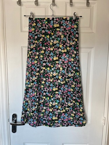 George Talla 8 Ditsy Floral Midi Falda Con Split
