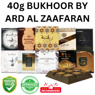 Original Ard Al Zaafaran Bukhoor Raumduft Weihrauch 40g Bakhoor Dirham Oud