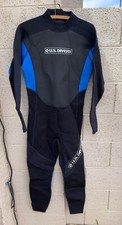 US Divers Adult Full Body Wetsuit Black and Blue Size Unisex XL - Thin