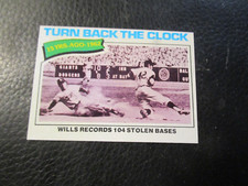 1977 TOPPS#435 WILLS RECORDS 104 STOLEN BASES        NM/MT+