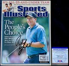 PHIL MICKELSON SIGNED AUTOGRAPH PSA/DNA NO LABEL SPORTS ILLUSTRATED MAGAZINE A