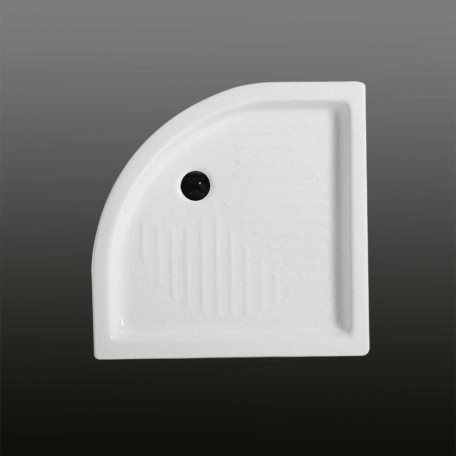 Kiamami Valentina PIATTO DOCCIA 80 CM SEMICIRCOLARE IN CERAMICA SERIE TOPAZIO