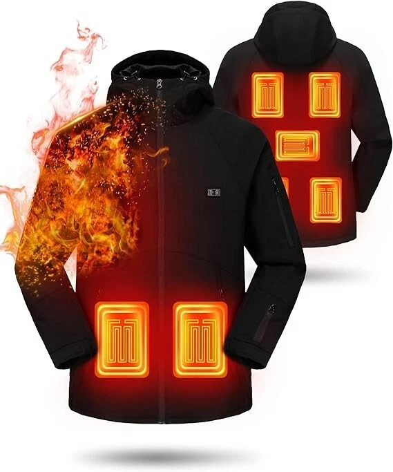 WINNER PRO Heated Jackets for Men Winter Outdoor Soft Shell Electric + Battery