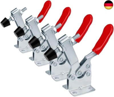 Scooter Corner Kniehebelspanner Schnellspanner,4Pcs Toggle Clamp GH-201-B, 90KG
