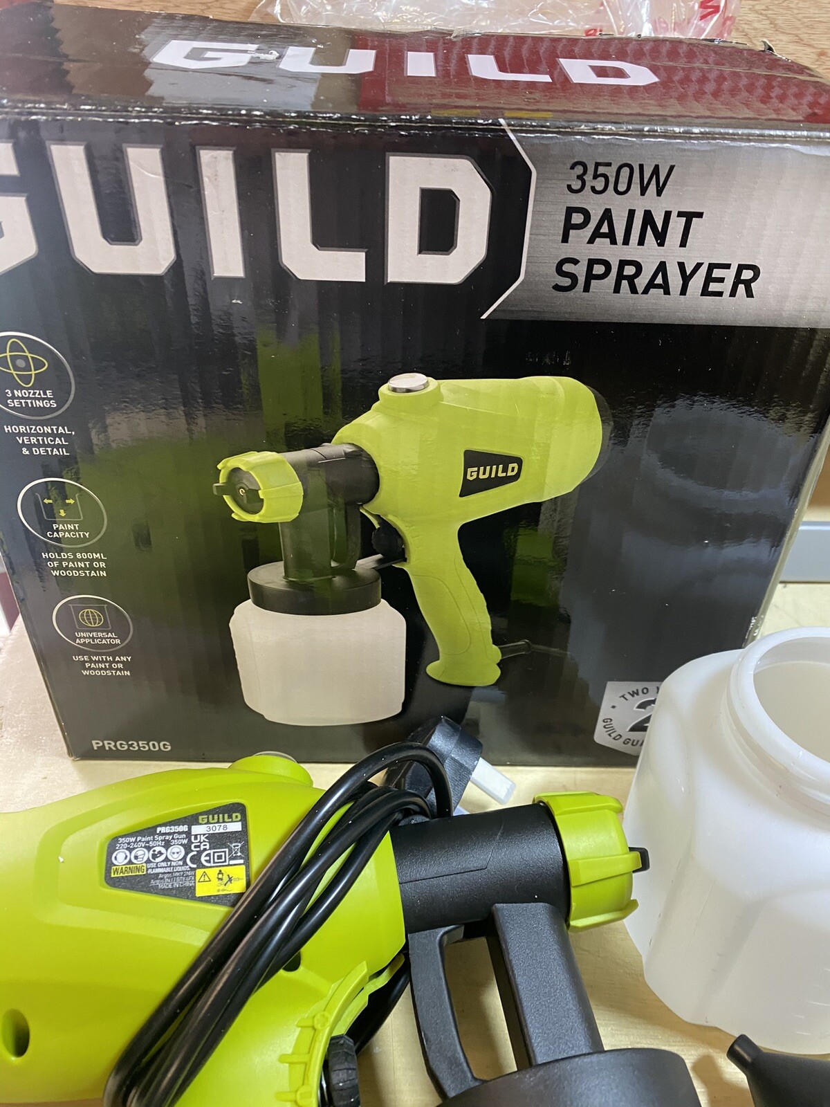 GUILD 350W PAINT SPRAYER PRG350G eBay