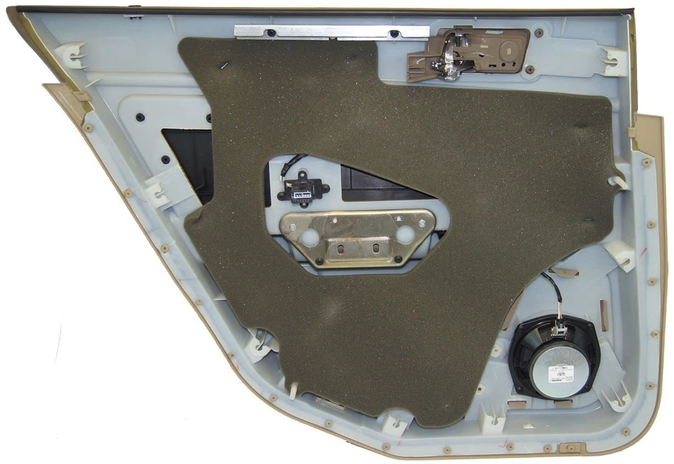 Panel de puerta trasera derecha Cadillac STS 2008-2011 cuero cachemir cacao grano madera Foto 4 de 4