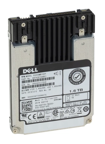 Toshiba Dell 1,6TB 2,5" SSD SAS 12Gb PX05SMB160Y 0GVTYD GVTYD