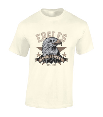 EAGLES LOS ANGELES HERREN T-SHIRT USA AMERIKA DESIGN FLAGGE COOL RETRO MODE