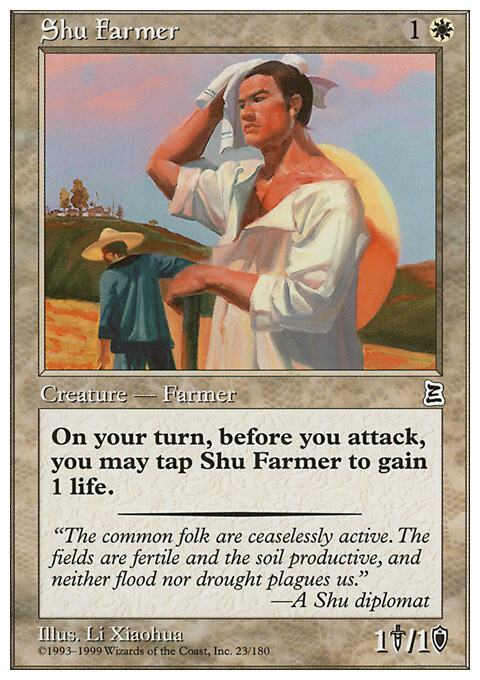 Magic the Gathering MTG Shu Farmer (23) Portal Three Kingdoms LP