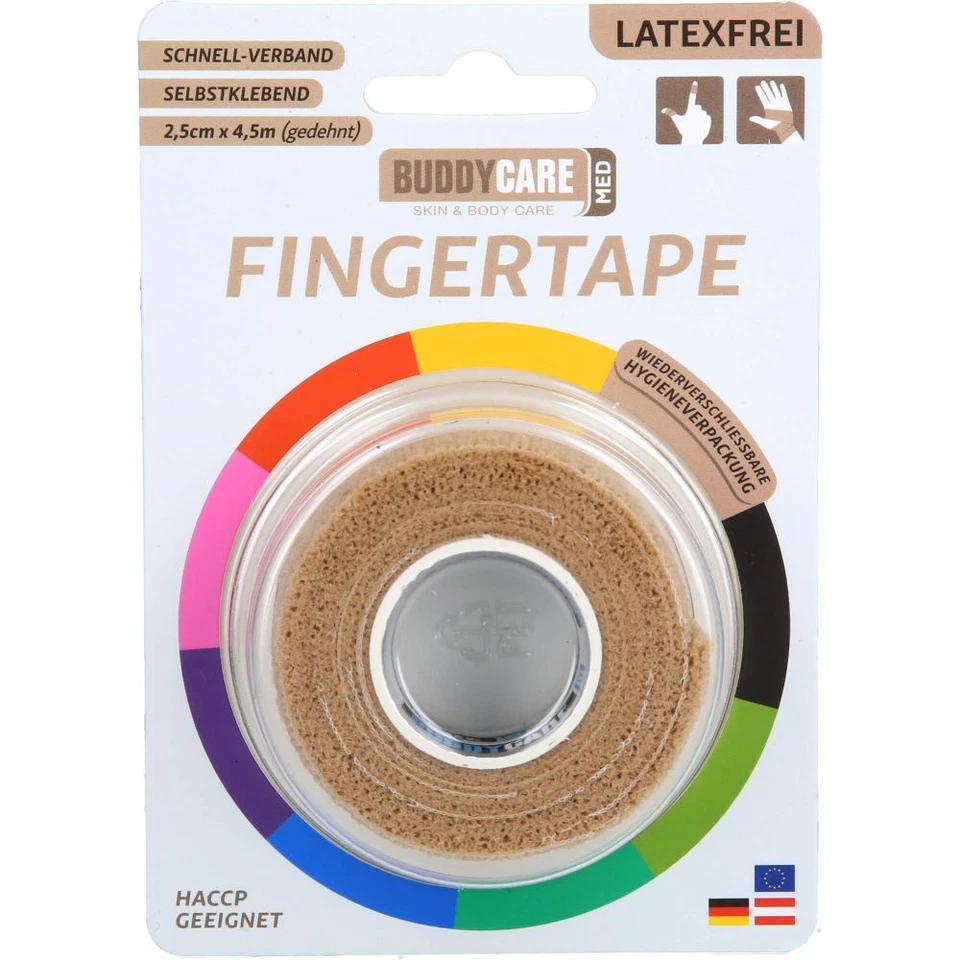 DR.DAGMAR LOHMANN PHARMA + MEDICAL GMBH FINGERTAPE latexfrei BUDDYCARE MED hautfarben 1 St PZN13925082