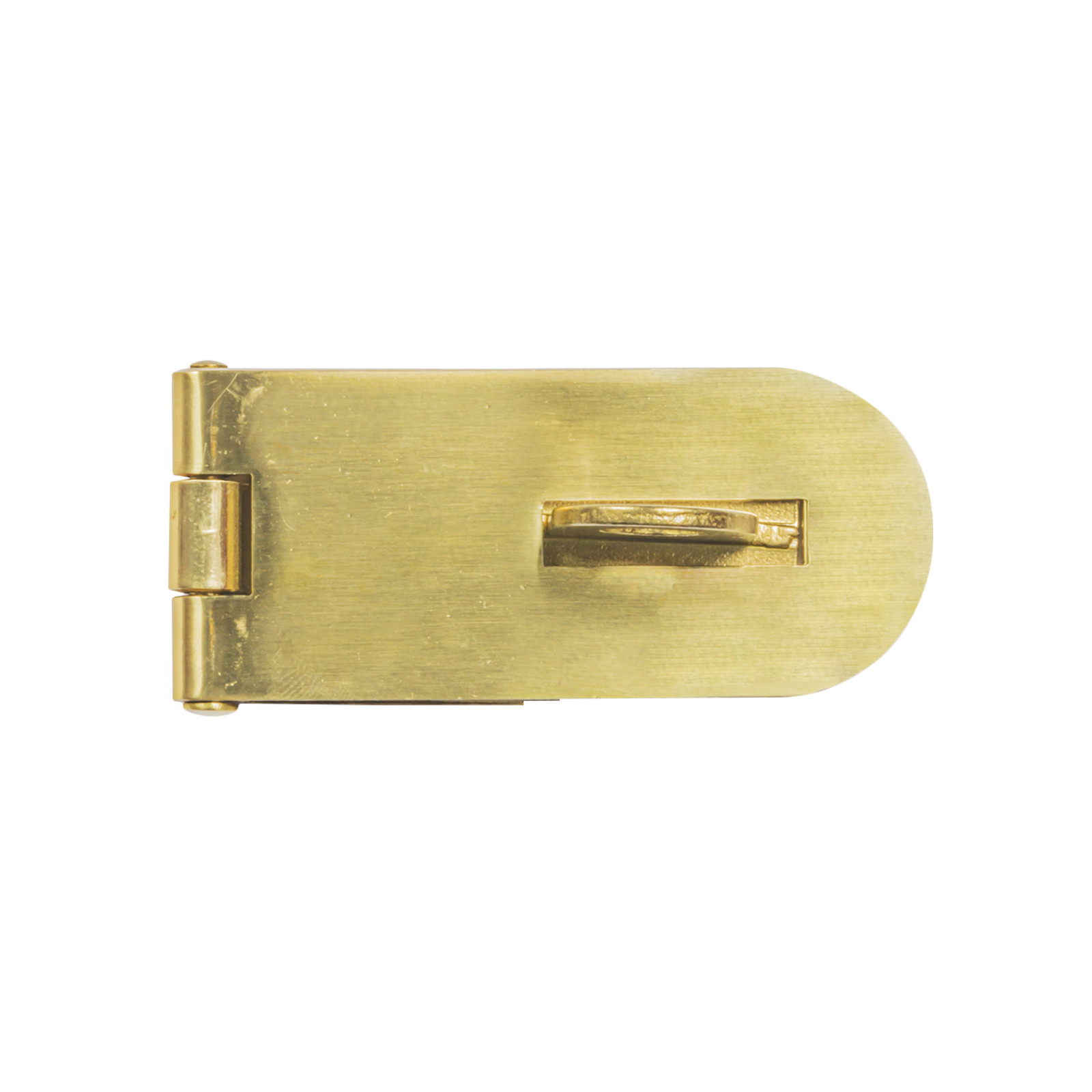 Pinnacle BRASS SAFE PATTERN HASP & STAPLE +Screws *Aust Brand 75mm Or