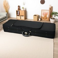 4/4  3/4 Violin Hardshell Case - Padded, Built-in Thermometer, Black