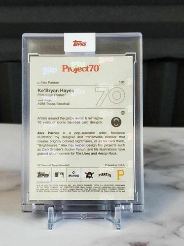 2021 Topps Project 70 Ke'Bryan Hayes Rookie Card by Alex Pardee #131 - KeBryan  - Picture 2 of 2