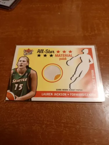 LAUREN JACKSON 2003 Ultra WNBA All Star Material Game Worn Patch 72/100