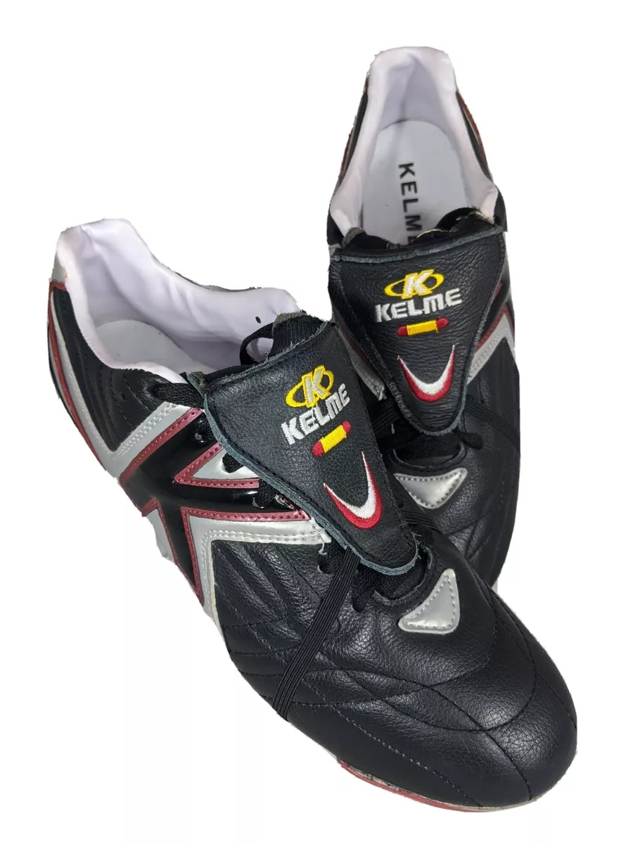 Raros Botines de Fútbol Kelme Cuero Negro España Botas de Fútbol Zapatos Césped Hombre 11.5 46 29757368058 | eBay