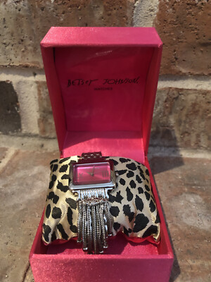 Betsey Johnson Charm Watch Betsey Johnson Winky kitty leopard charm watch S2 | eBay main image 3