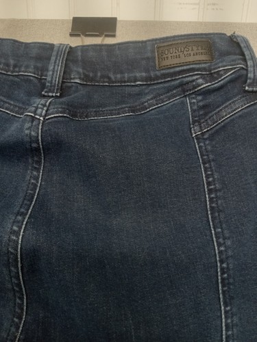 SOUNDSTYLE Jeans Womens Size 10 Flair Leg UNFINISHED BOTTOM HEMS Bell Bottom - Picture 15 of 18