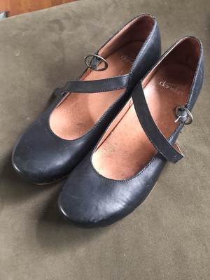 dansko sandra mary jane wedge black