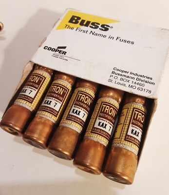 New 10 pack  Buss TRON  KAX-7 KAX7  7 Amp 250V Rectifier Fuses  FREE SHIPPING 