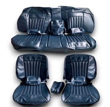 Sitzbezüge für Mercedes W126 SE SEL 1.Serie 1979-1985, blau Sitzbezüge für Mercedes W126 SE SEL 1.Serie 1979-1985, blau