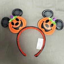 Disney- Parks Exclusive Jack O' Lantern Halloween Pumpkin Minnie Ears Headband