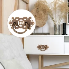  2 Pcs Drawer Knob Gold Dresser Knobs Barn Door Hardware Handle Front