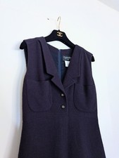 CHANEL Fall 1995 Runway Iconic Tweed CC Dress FR38