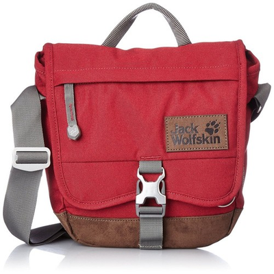 #ad Jack Wolfskin X1809 Red Warwick Ave Messenger Bag $130.50