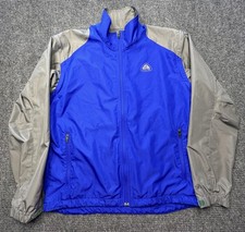 Nike ACG Jacket Mens Medium Blue Clima-FIT Zip Off Sleeve Windbreaker Hiking