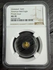Undated Gold American Bald Eagle Private Issue  Ms70 Free Shipping