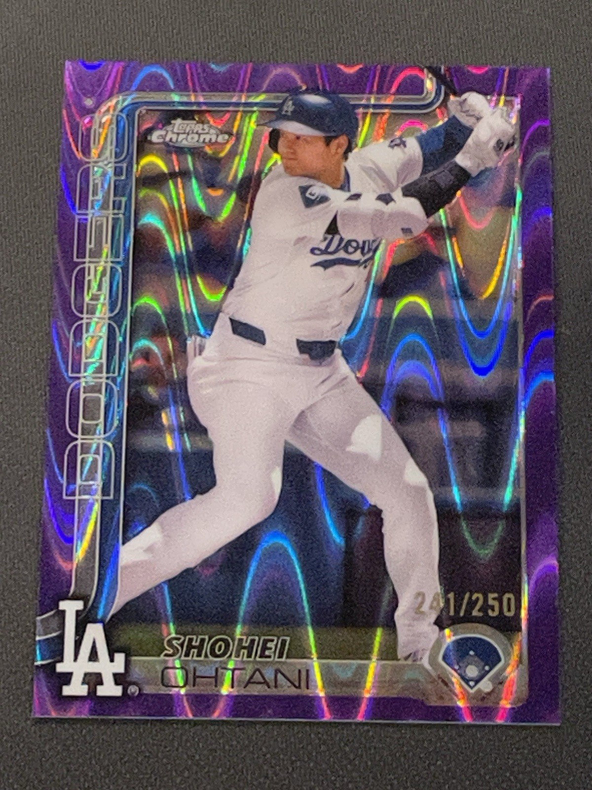 2025 Topps Chrome Shohei Ohtani #1 Purple RayWave Refractor /250 MVP