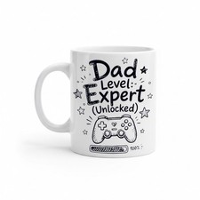 Game Dad Ceramic Coffee Photo Mug 11oz Gamer Lover Fathers Day Birthday Gift