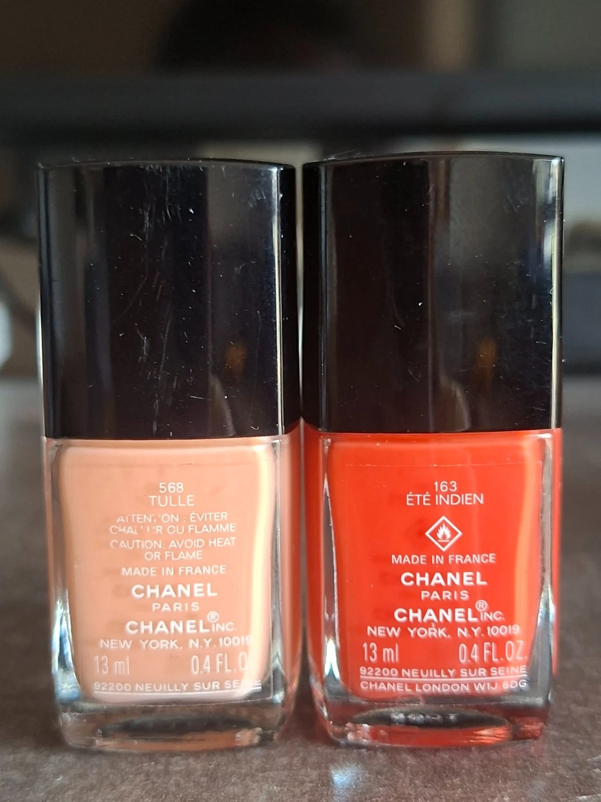 Set of 2 CHANEL Le Vernis Nail Polish- 568 Tulle, 163 Ete Indien
Opens in a new window or tab