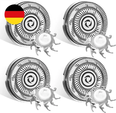 Ersatzkopf passend für Skull Shaver Pitbull Elektrorasierer, 4Pcs Ersatzköpfe ko