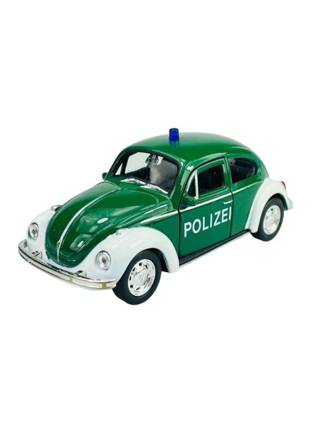 Volkswagen Beetle Polizei Welly MaßStab:1:34 Metall-Kunststoff Modellauto-image