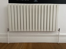 The Heating Co. Modern 600 x 1020mm Horizontal Double Flat Panel White Radiator