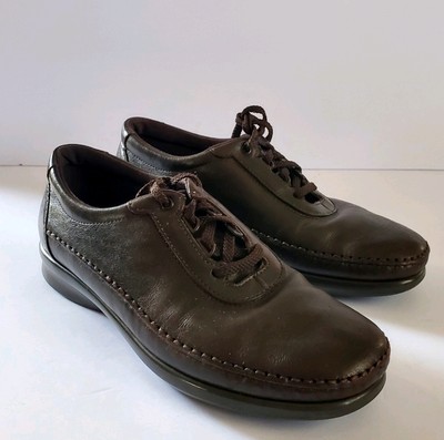 SAS Oxford Women's 6.5 M Brown Leather Lace Up Tripad Comfort Shoes USA