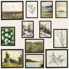 Vintage French Country Decor, 12 Pcs Vintage Posters, Vintage French Decor, M...