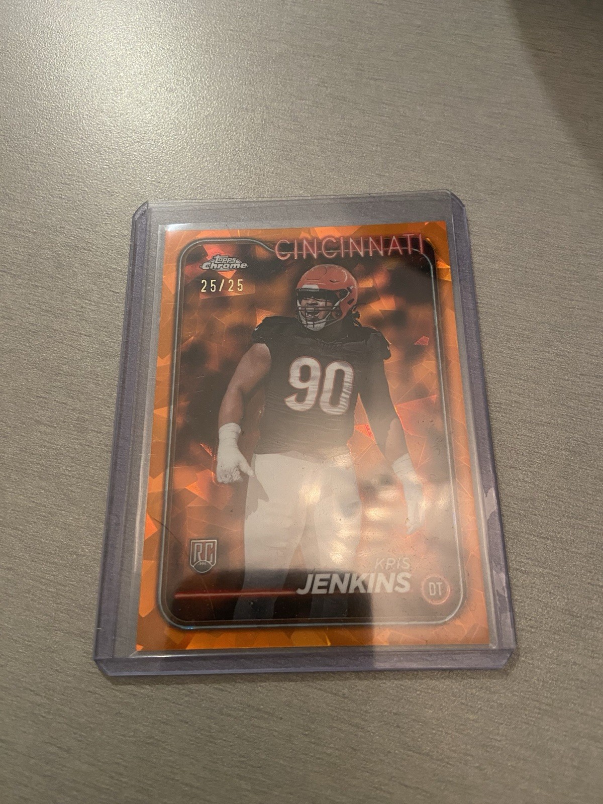 Kris Jenkins Topps Chrome #250 Orange Refractor