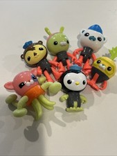 Octonauts Octo-Glow Crew 6 pcs Glow in the Dark Fisher-Price Figure Lot Tunip