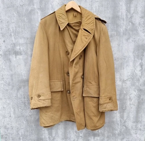 Vintage WW2 1945 British Army Reefer Waterproof Jacket Size 40 Military