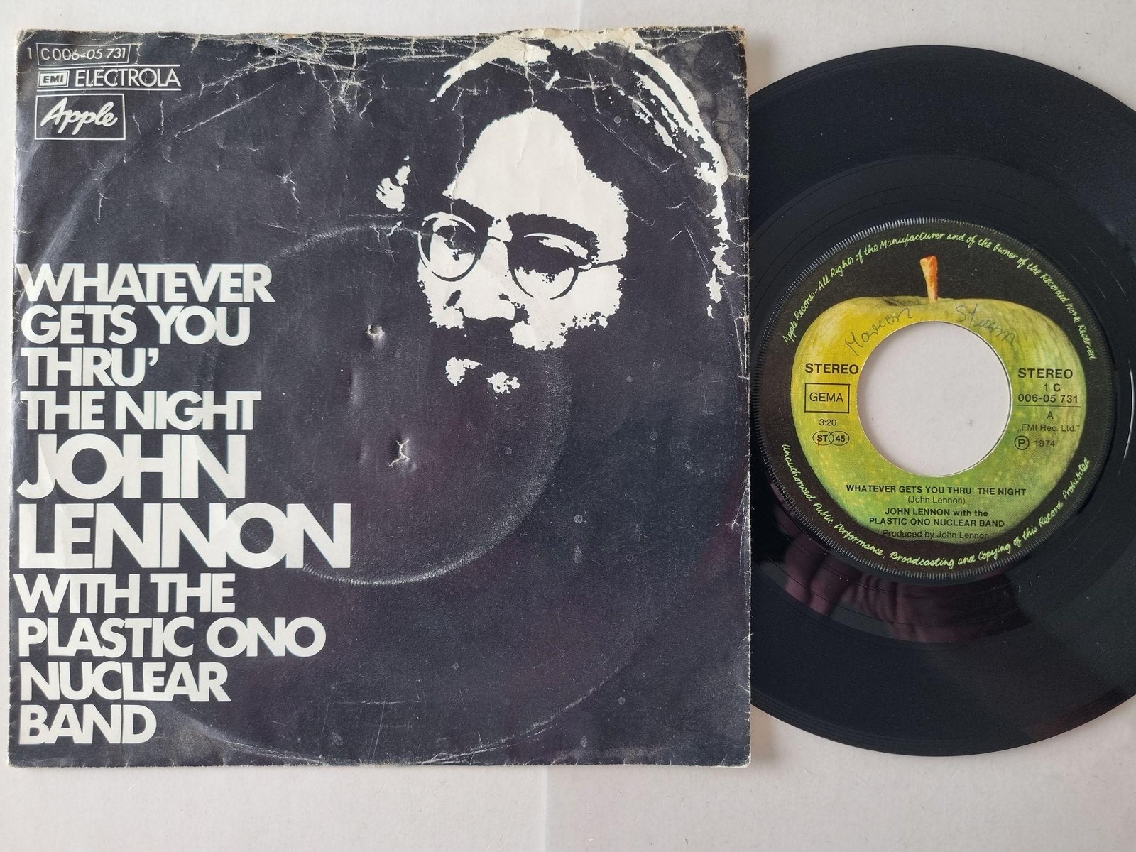 John Lennon - Whatever Gets You Thru' The Night 7'' Vinyl Germany