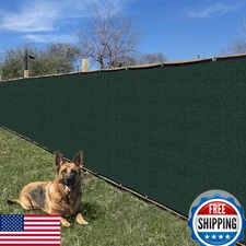 E&K Sunrise 4' x 25' Privacy Fence Screen with Grommets, Outdoor Windscreen Fenc