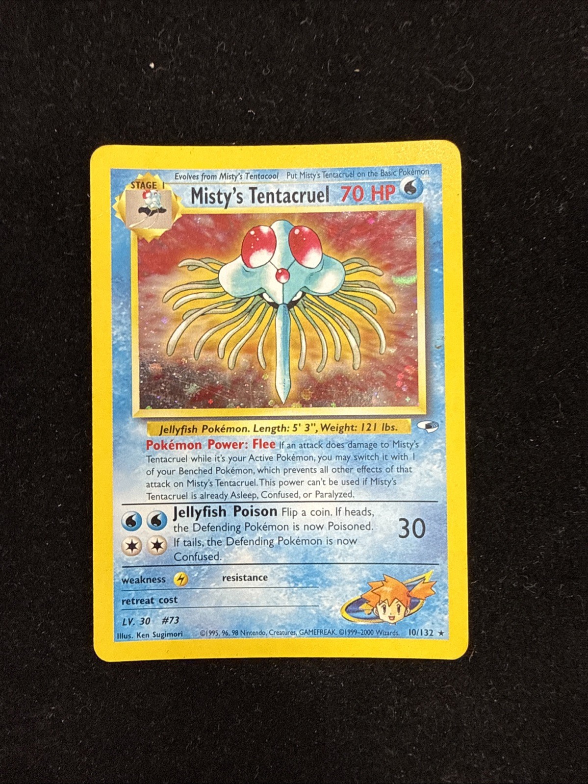 Misty's Tentacruel Holo Rare Gym Heroes 10/132