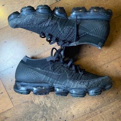 Nike Air VaporMax Flyknit ''Triple Black'' (2017)   Men's Size 11 OG VaporMax