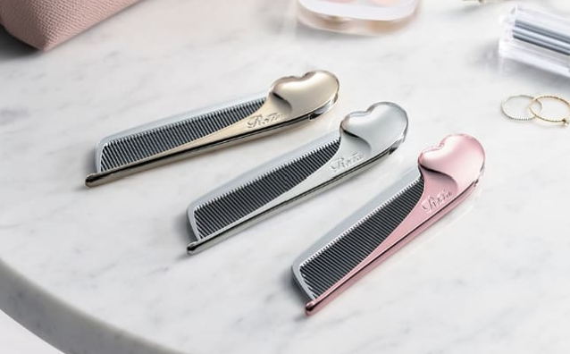 ReFa HEART COMB Aira Silver Hair brush Compact Lightweight 100