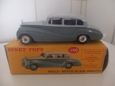 DINKY TOYS ROLLS - ROYCE SILVER WRAITH + BOITE D'ORIGINE N°150 MADE IN ENGLAND